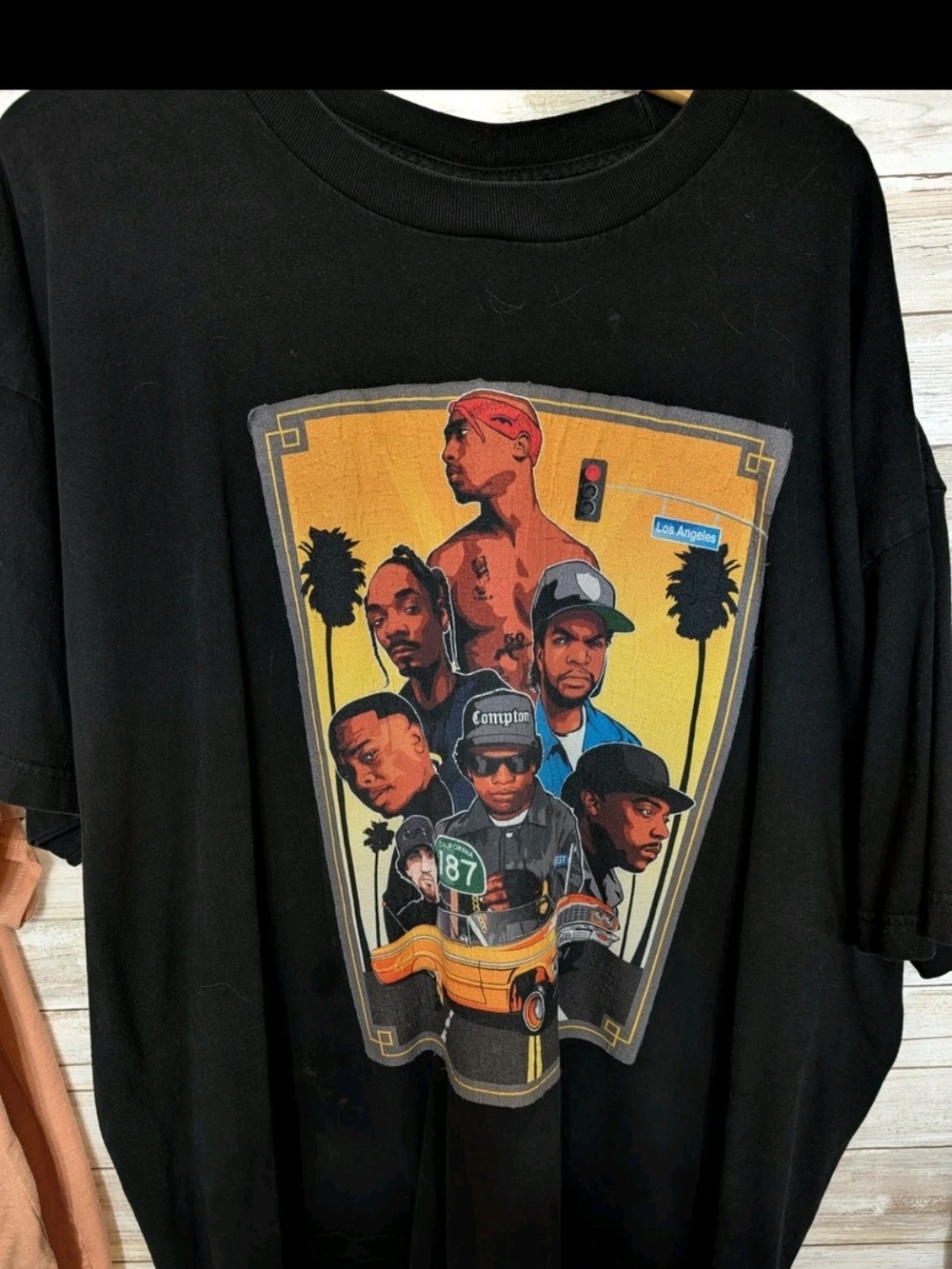 Vintage straight Outta Of Compton Black Graphic Men’s Crewneck T-Shirt